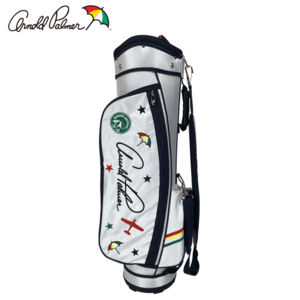 Arnold Palmer キャディバッグ APCB-09J【アーノルドパーマー】【ゴルフ】【軽量】【7.5型】【ホワイト】【遊遊】