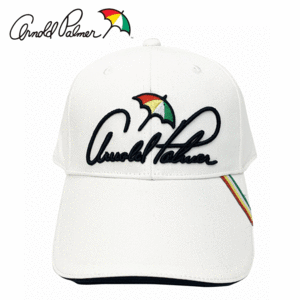 Arnold Palmer キャップ APCP-11F【アーノルドパーマー】【ゴルフ】【帽子】【ホワイト】【フリーサイズ】【Cap/Visor】