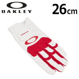 OAKLEY FOS901697 OAKLEY GOLF GLOVE 18.0【オークリー】【ゴルフグローブ】【左手用】【465/RedLine】【26cｍ】【Glove】