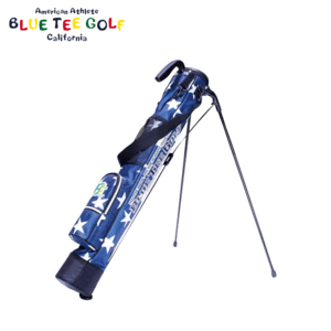 BLUE TEE GOLF ナイロン スタンド式 セルフスタンドバッグ BTG-CC002 STAR【ブルーティーゴルフ】【ネイビー】【SelfStand】