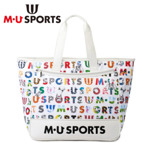 M・U SPORTS カラフルロゴプリント総柄 ボストンバッグ 703J1208【MUスポーツ】【ボストンバッグ】【アイボリー】【GolfBag】