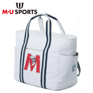 M・U SPORTS 大胆ロゴ柄 トート型 ボストンバッグ 703J1204【MUスポーツ】【ボストンバッグ】【アイボリー】【GolfBag】