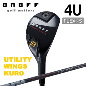 ONOFF UTILITY WINGS KURO U4【オノフ】【ユーティリティ】【黒】【クロ】【2024年モデル】【CTB:624I】【FLEX：S】【Utility】