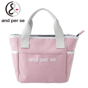 and per se カートバッグ AUA0003【アンパスィ】【ゴルフ】【カートポーチ】【ラウンドバッグ】【Pink】【GolfBag】