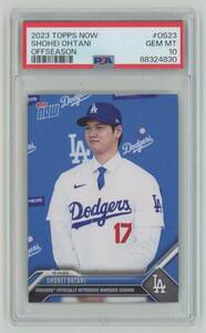 【PSA10 GEM MINT】大谷翔平 2023 Topps Now Offseason 2023年12月14日 #OS23 Dodgers ドジャース 日本ハムファイターズ