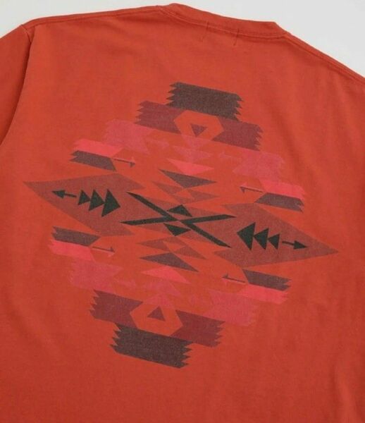 PENDLETON/ 別注グラフィック半袖Tシャツ レッドM　ペンドルトンTee