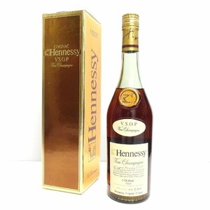 古酒 Hennessy V.S.O.P ヘネシー コニャック ブランデー 700ml スリム グリーンボトル 箱付き [３]☆P