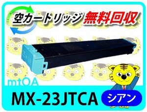 シャープ用 リサイクルトナー MX-23JTCA シアン 2本セット