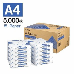 法人様限定 FUJIFILM 富士フィルム コピー用紙 W-Paper A4 5000枚（500枚×10冊） ZGAA1280 ※代引不可