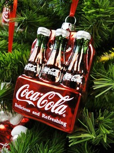 コカ・コーラブランド　クリスマスオーナメント　（6パック）　アメリカン雑貨　アメリカ雑貨