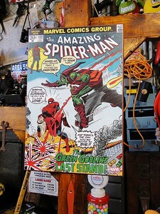 アメージングスパイダーマン　ウッドウォールデコ　（VS　ゴブリン）　アメリカン雑貨　アメリカ雑貨