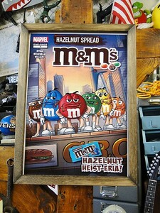 ポスターフレーム　（m&m's/マンハッタン）　■　アメリカン雑貨　アメリカ雑貨