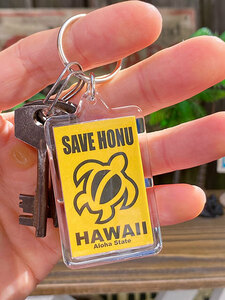  Hawaiian acrylic fiber key holder (umigame....) # american miscellaneous goods America miscellaneous goods 