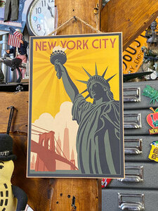 トラベルポスター　ハンギングサイン　（ニューヨーク）　■　アメリカン雑貨　アメリカ雑貨