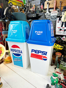 ペプシ　ダストビン　20Lサイズ　ゴミ箱　（2個セット）　■　アメリカン雑貨　アメリカ雑貨　トラッシュ