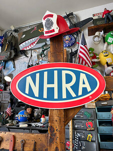 NHRA　エンボスティンサイン　（ロゴ）　■　アメリカン雑貨　アメリカ雑貨