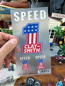 クレイスミス　オフィシャル　ステッカー　（カラー　SPEED No.1）　透明ベースのステッカー　■　アメリカン雑貨　アメリカ雑貨