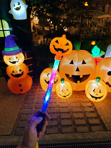  shines! Halloween stick ( pumpkin ) with battery 