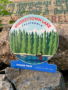  sticker pack outdoor sticker L size ( whisky Town Ray k fishing ) MADE IN U.S.A. water-proof & enduring light material 