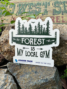  sticker pack outdoor sticker L size ( forest iz my local Jim ) MADE IN U.S.A. water-proof & enduring light material 