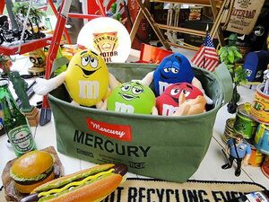 マーキュリー　マーキュリー　キャンバス　オーバルバケツ　Sサイズ　（カーキ）　■　アメリカン雑貨　アメリカ雑貨　MERCURY　収納