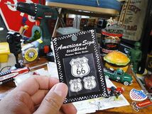 ルート66　ステッカー　（ルート66/ノーマルホワイト）　アメリカ雑貨　アメリカン雑貨　車　シール　ブランド_画像2