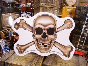 バイカーズステッカー　（Mike's Skull）　アメリカ雑貨　アメリカン雑貨　車　シール　ブランド