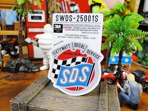 シックスティーワット　アドバタイジングステッカー　Sサイズ　（60ワットデカールサービス）　アメリカン雑貨　アメリカ雑貨　シール