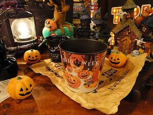 【即納】【在庫あり】ハロウィンポット　（Sサイズ）　■　パーティー　飾り　アメリカ雑貨　店舗装飾　ハロウィン　ハロウィン　飾り