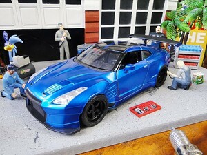 Jada　映画　ワイルドスピード　ダイキャストミニカー　1/24スケール　（ブライアン/ニッサン　GT-R　R35　BEN　SOPRA）　アメリカ雑貨