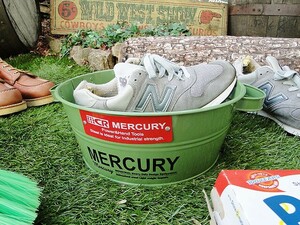 マーキュリー　タブバケツ　（カーキ）　■　アメリカン雑貨　アメリカ雑貨　MERCURY　雑貨　鉢カバー　収納　アウトドア　男前