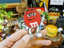 m&m's　キャラクターワッペン　Mサイズ　（レッド）　■　アメリカン雑貨　アメリカ雑貨_画像3