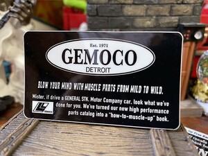 ゼネラル　アドバタイジングステッカー　（GEMOCO/007）　■　アメリカン雑貨　アメリカ雑貨