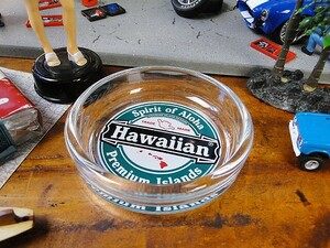 ハワイアン　ガラスアシュトレイ　（ハワイアン）　アメリカン雑貨　アメリカ雑貨　灰皿