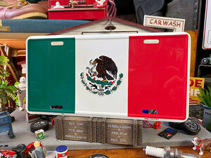 世界の国旗　ライセンスプレート　（メキシコ）　■　アメリカン雑貨　アメリカ雑貨