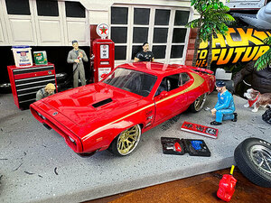 Jada　1972年　プリムス　GTX　ダイキャストミニカー　1/24スケール　（レッド/ゴールド）　プリマス　■　アメリカン雑貨　アメリカ雑貨