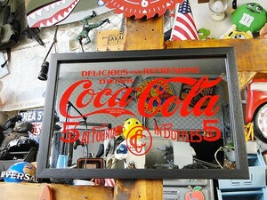 コカ・コーラ　パブミラー　（5セント）　アメリカ雑貨　アメリカン雑貨