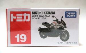 絶版赤箱トミカ19 スズキ GSX-S1000S KATANA(カタナ)　シルバー 新品