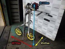 三重●【点検のみ】オチアイ 自走式 両面 裾刈機 EW-16 ゼノア 茶畑 茶刈 茶園 落合 OCHIAI バリカン 刃 ■372401101静小140_画像3