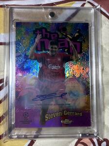 2022-23 Topps Finest UEFA Club Competitions The Man スティーヴン・ジェラード Steven Gerrard 直筆サインカード auto リヴァプール