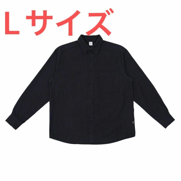 OVY Soft Flannel Wide Shirts (BLACK) L 長袖シャツ