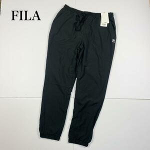 タグ付き未使用 FILA フィラ 長ズボン パンツ ブラック LL 裏起毛 黒 大きいサイズ XL メンズ ジャージ スポーツ ゴルフ ウェア ゴム