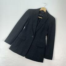 Donna Karan New York ダナキャラン レディース シャケット スーツ ブラック 小さいサイズ黒 UK6 日本5 XS相当 シンプル イタリア _画像10