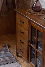 【送料無料】キャビネット アンティーク サイドボード 食器棚 収納棚 飾り棚 レトロ ヴィンテージ 木製 北欧 無垢材_画像4