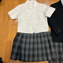 8 8 コスプレ衣装 夏 冬 制服 上下セット ブレザー ブラウス スカート 大きめ 瀬戸北_画像7