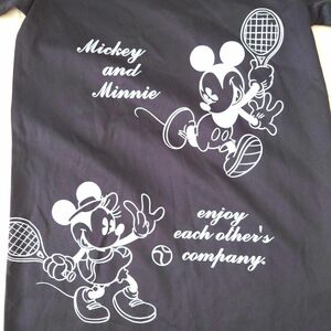 廃盤　希少　ディズニー　ミッキー　ロング 半袖Tシャツ　ベルメゾン　テニス