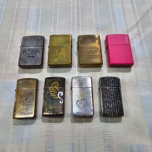 1円〜 8個 まとめ売り ジッポー Zippo オイルライター ジャンク