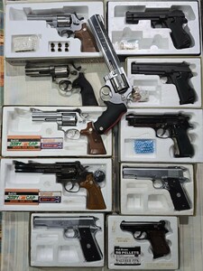 1円〜 11丁まとめ S&W 357マグナム BERETTA ワルサー コルトガバメントP210 ガスガン エアガン その⑧