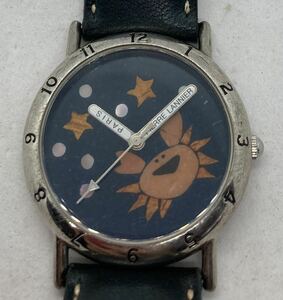 315-0053 PIERRE LANNIER ピエールラニエ 腕時計 革ベルト グレー 電池切れ 動作未確認