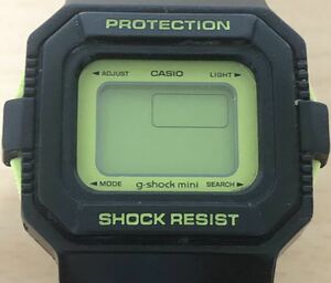 323-1042 CASIO カシオ g-shock mini レディース腕時計　ラバーベルト　クオーツ　デジタル　黒　ブラック　GMN-550